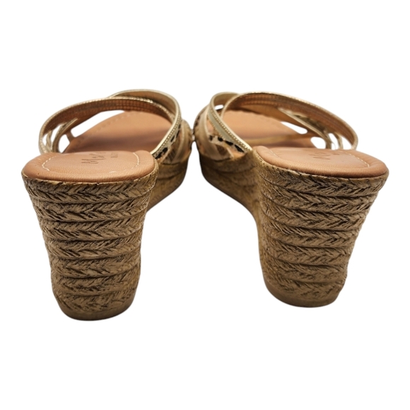 Mariella Animal Print Strappy Wedge Sandal Size 8 - Picture 3 of 8